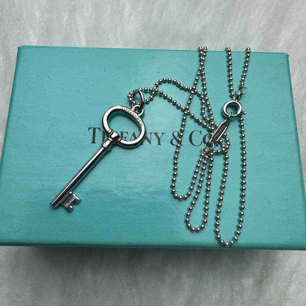 Tiffany & Co. Silver Key Necklace